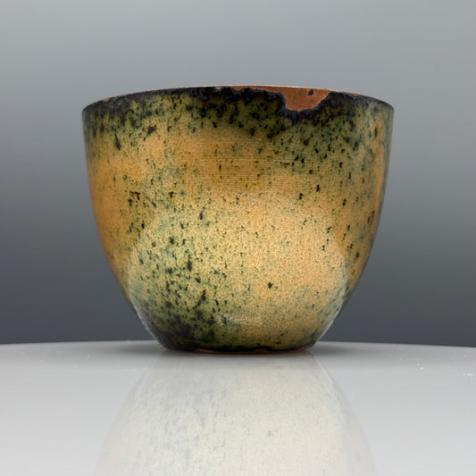Cruan – Fairview Enamelled Copper Bowl (Hard White & Gold)