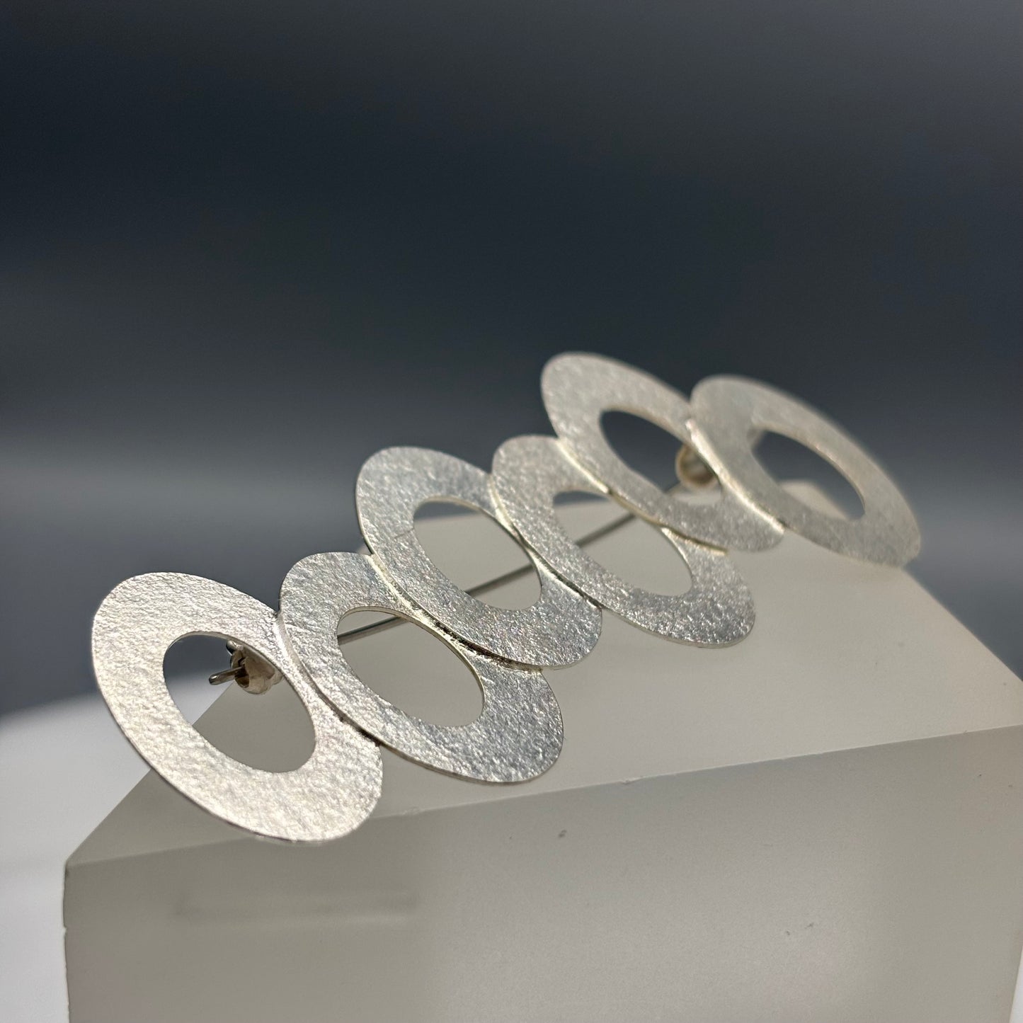 Anthony Feiler – Silver Circles Brooch