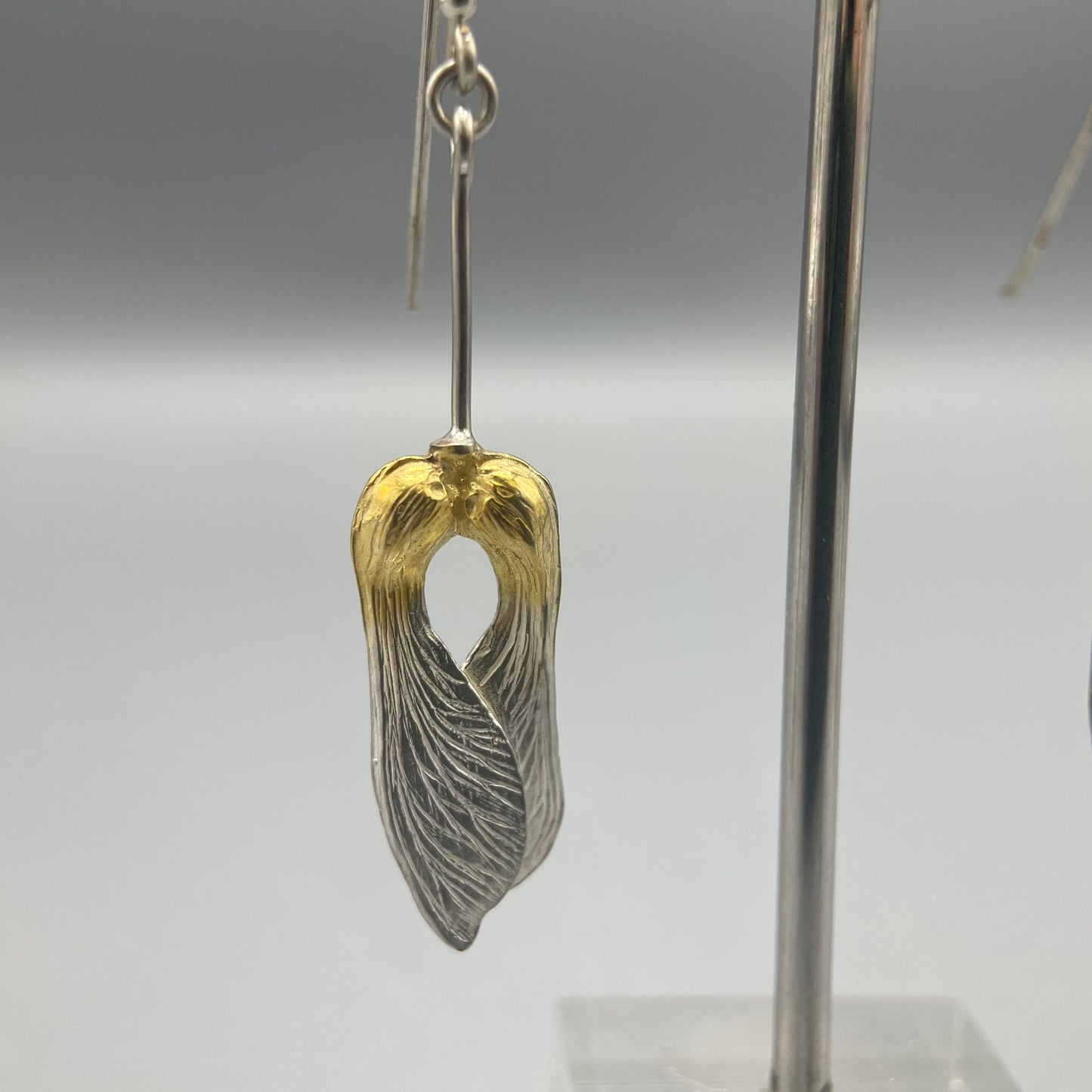Tim Blades - Silver and Gold Plated 'Sycamore' Drops