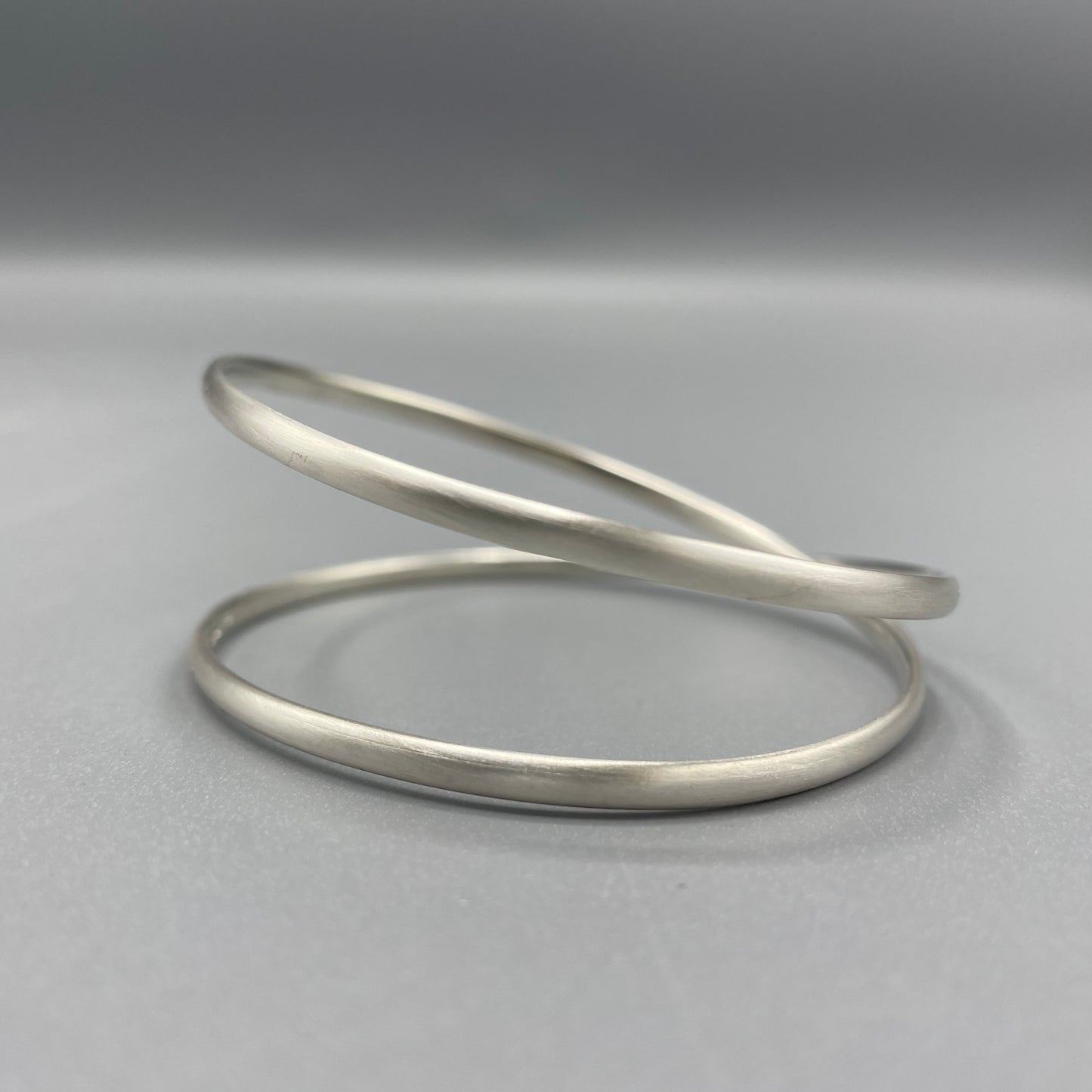 Silver 'Crossover' Bangle - Sarah McCallum