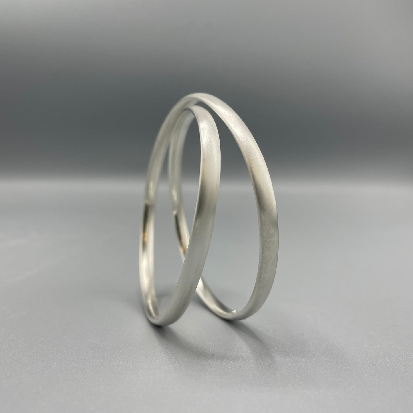 Silver 'Crossover' Bangle - Sarah McCallum