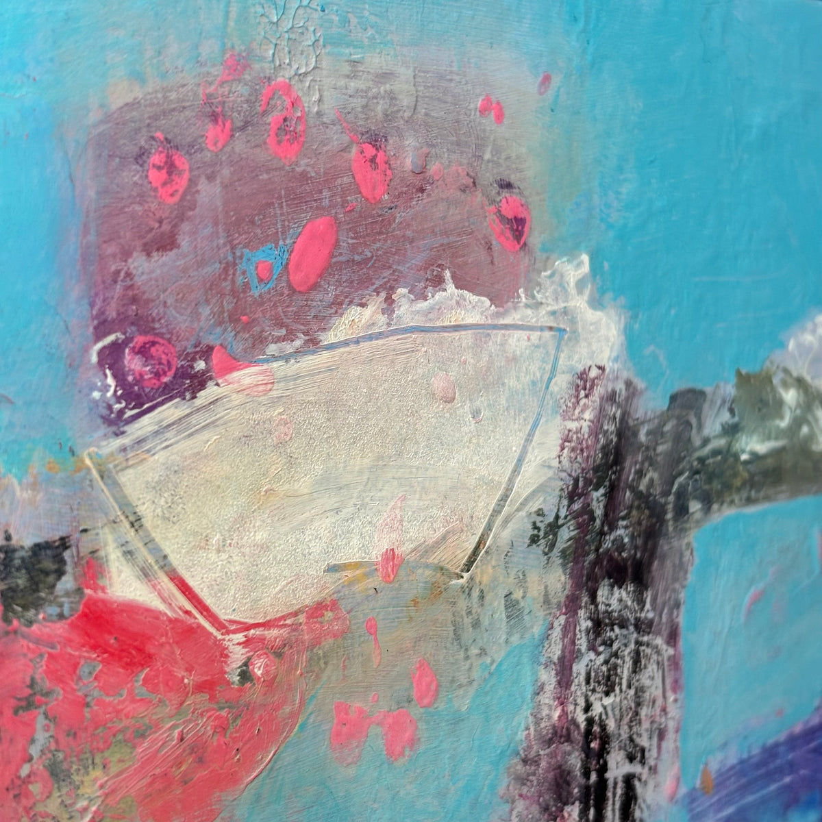 Niamh Collins – Pink Pop 20 × 20cm (Unframed)
