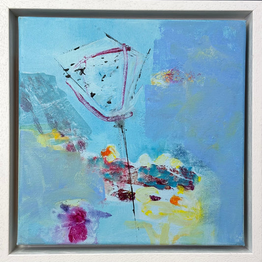 Niamh Collins – Kite Flying 23 × 23cm (Framed)