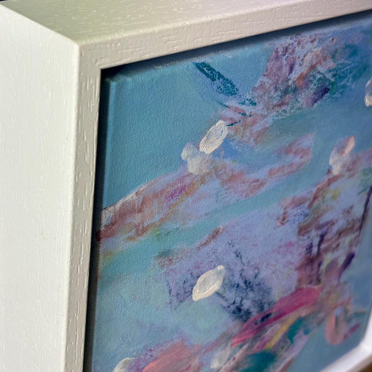 Niamh Collins – Hummingbird Upside Down 23 × 23cm (Framed)