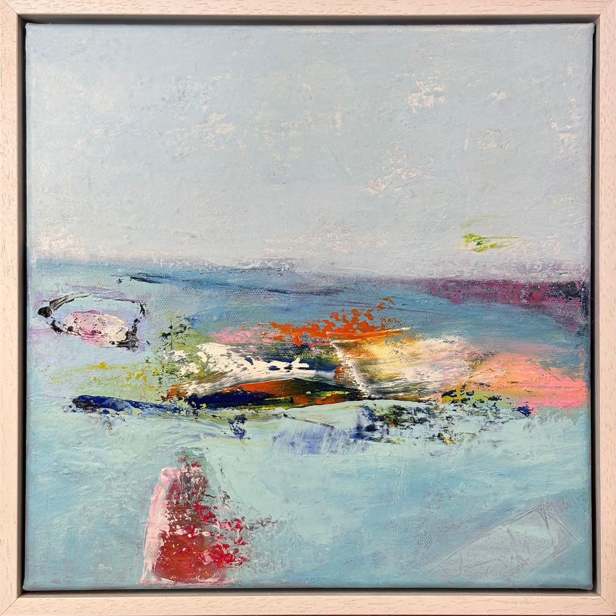 Niamh Collins – Stormy Seas 33 × 33cm (Framed)