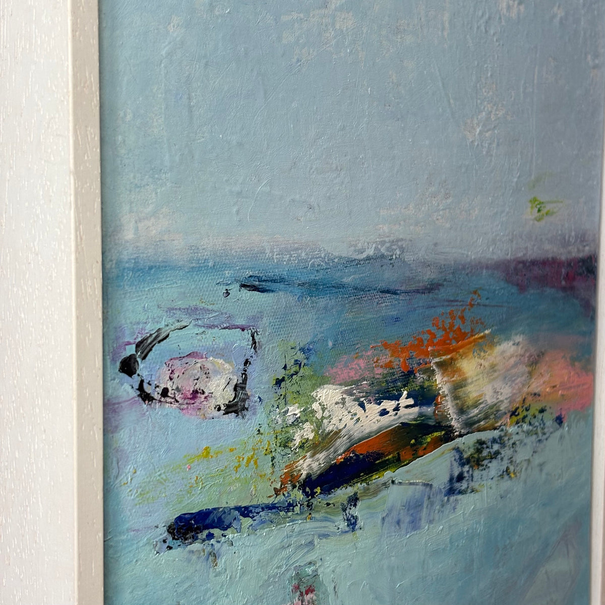 Niamh Collins – Stormy Seas 33 × 33cm (Framed)