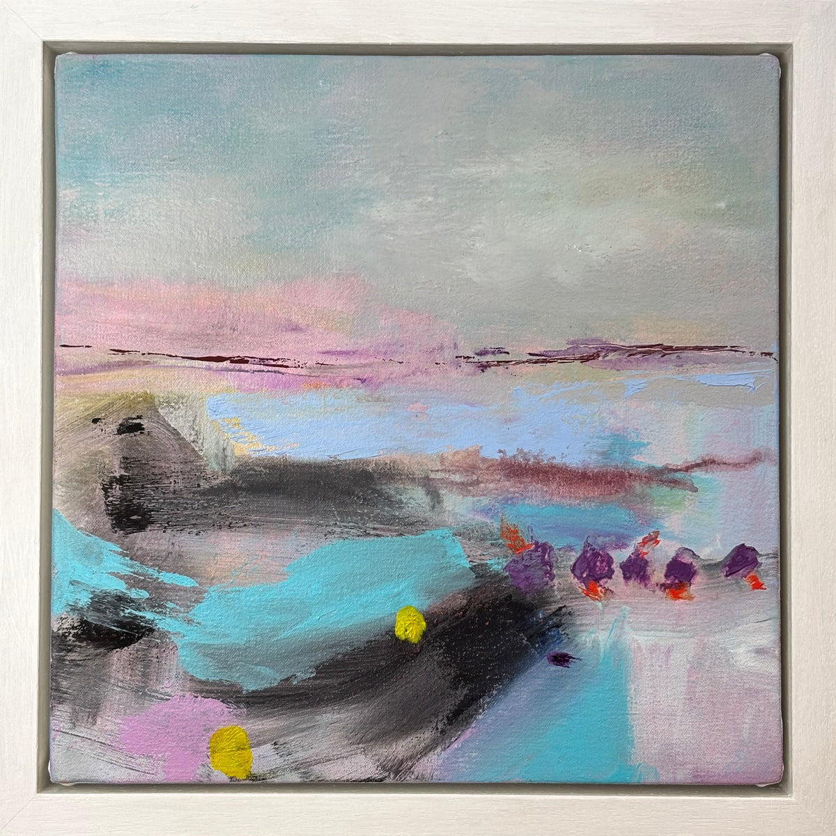 Niamh Collins – Distant Lights 35 × 35cm (Framed)