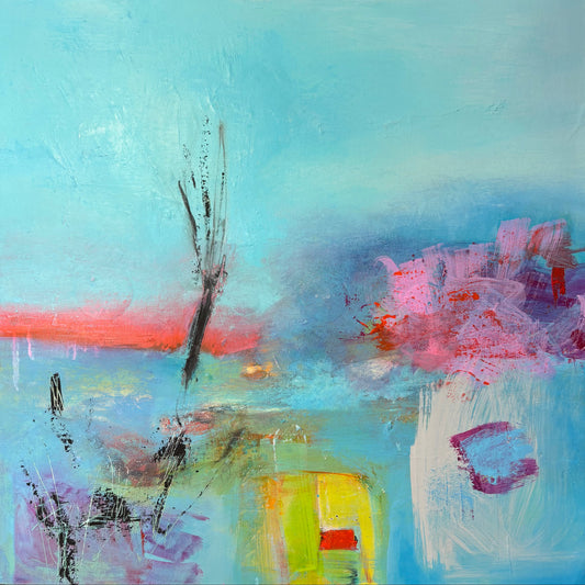 Niamh Collins – Summer Tree 60 × 60cm (Unframed)